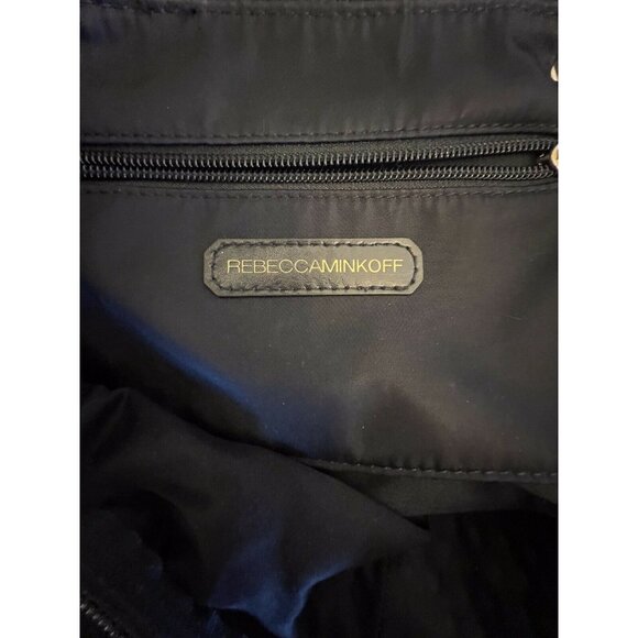 Rebecca Minkoff Black And Red Nylon/Leather Shoulder Bag - Picture 9 of 11